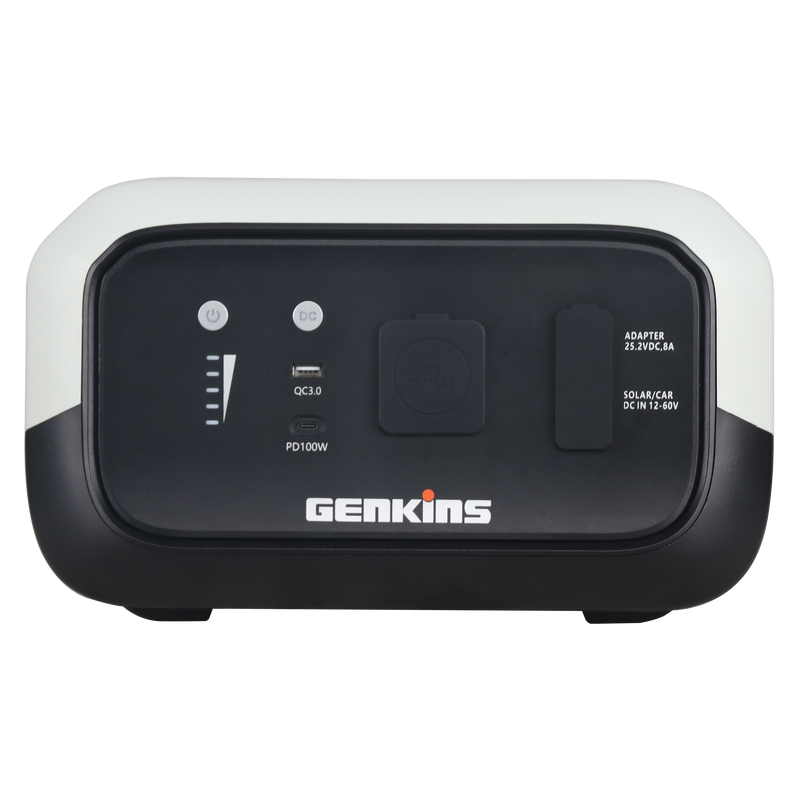 ギャラリービューアに画像をロードする, Batteria di espansione Genkins B1000, vista frontale
