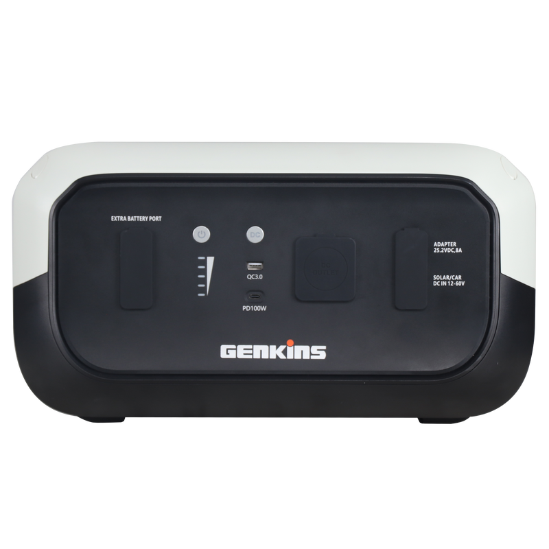 ギャラリービューアに画像をロードする, Batteria di espansione Genkins B2000, vista frontale
