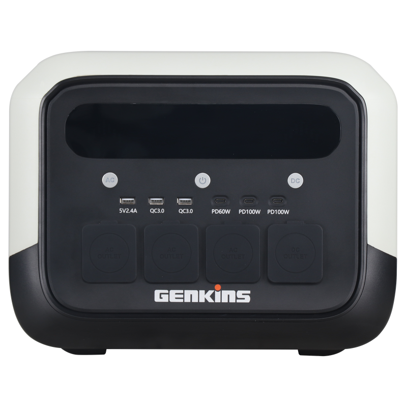 Carica l’immagine nel visualizzatore della galleria: Power station portatile Genkins PRO1200, vista frontale
