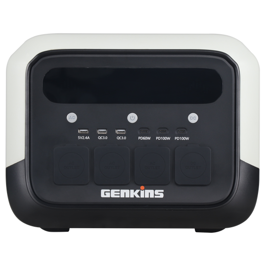 Power station portatile Genkins PRO1200, vista frontale