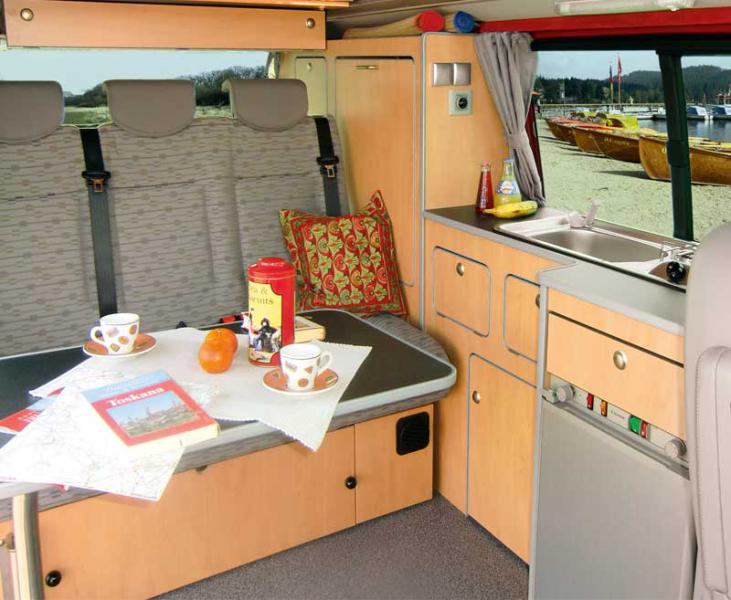 Carica immagine in Galleria Viewer, Mobili prefabbricati per VW T6/T5 passo corto Sportcamper 10496
