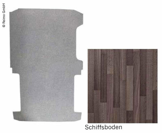 Pavimento T6/T5 passo corto Kombi, 1 pezzo, tolda di nave, lunghezza 246 cm 105251
