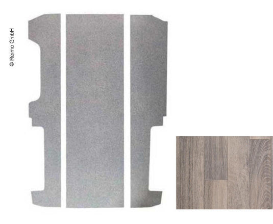 Pavimento T5 passo corto Kombi, 3 pezzi, 480 mm,pos.guide 2 e 4, Tessin 105270