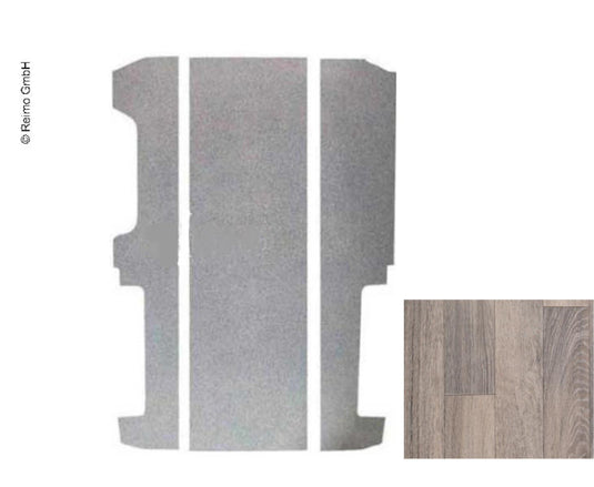 Pavimento T5/T6 passo corto Kombi, 3 parti, lunghezza 246 cm, Tessin 10527R