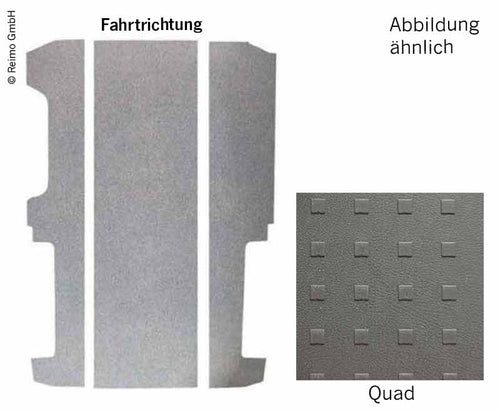 Pavimento VW T6/T5 passo lungo V3000 in 3 pezzi, 826 mm, Quad 1053731