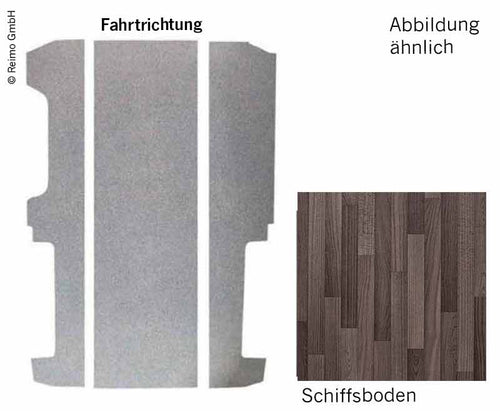 Pavimento VW T6/T5 passo lungo V3000 3 pz.,997 mm,tolda di nave, battitacco VW 1053742