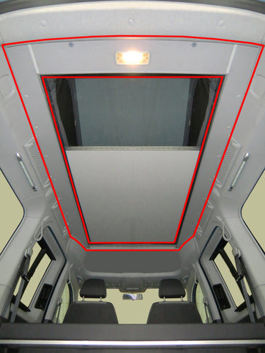 Rivestimento interno per tetto sollev. VW Caddy Maxi,4 pz.fino 05/2015, grezzo 10560