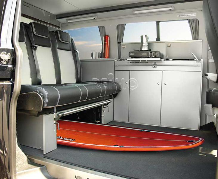 Carica immagine in Galleria Viewer, linea di mobili CityVan, antracite per VW T6/5 passo corto 10794
