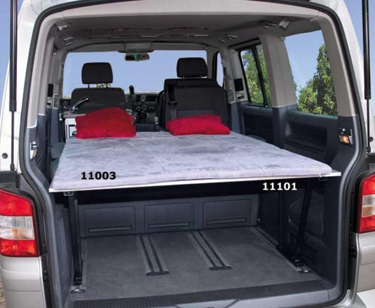 VW T6/5 imbottitura comfort grigio per il sedile posteriore Lazy Bed Multivan 11003