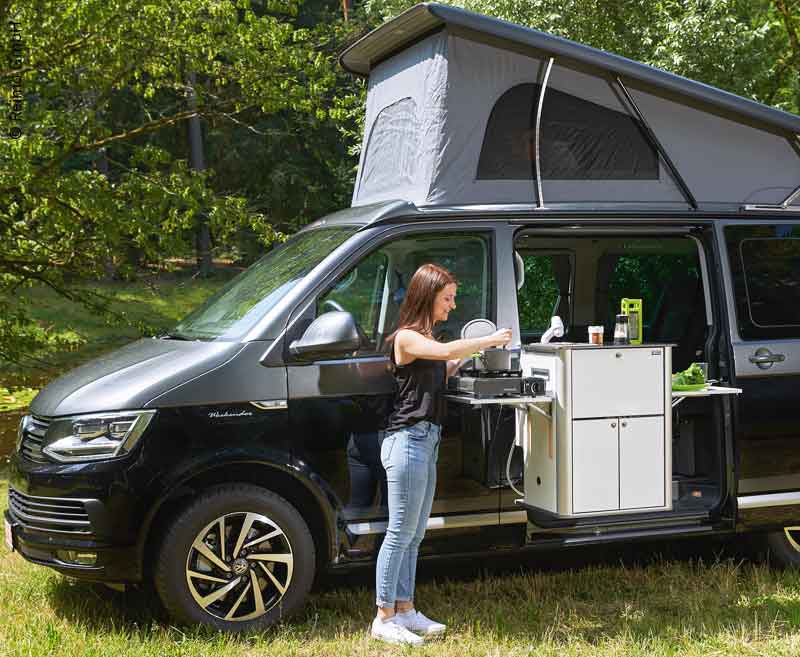 Carica immagine in Galleria Viewer, Parte della cucina Easy-Kitchen per VW T6/T5 - montaggio a destra 11112
