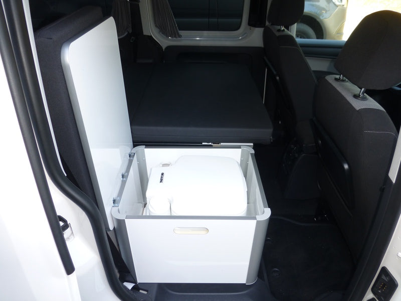 Carica immagine in Galleria Viewer, VW Caddy Camp Maxi box contenitore per Porta Potti 335, bianco lucido 13507
