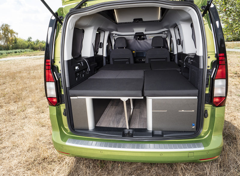 Load image into Gallery viewer, Letto con sedile a panca pieghevole per VW Caddy 5 L2, Weekender 2 14602
