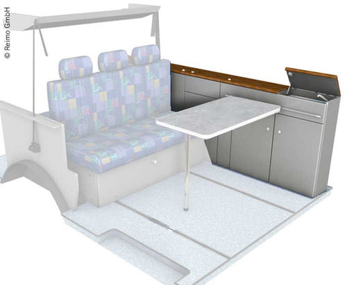 Linea di mobili Mercedes Vito Vito Vanto Verniciatura metallizzata antracite, finito. 168101