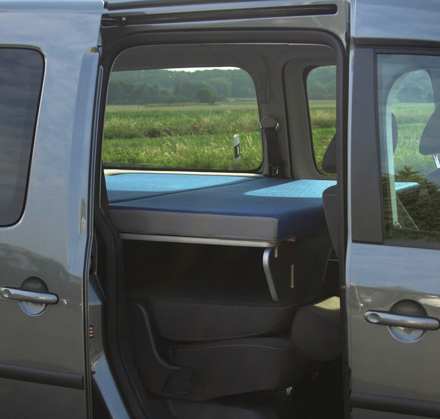 Carica immagine in Galleria Viewer, VW Caddy Maxi sistema letto aggiuntivo 200 x 133 cm con imbottitura + fodere 17104
