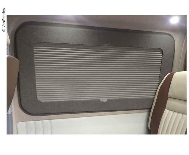 Load image into Gallery viewer, Tenda oscurante per zona giorno VW T5/T6, finestrino scorrevole lato conducente, grigio 19304
