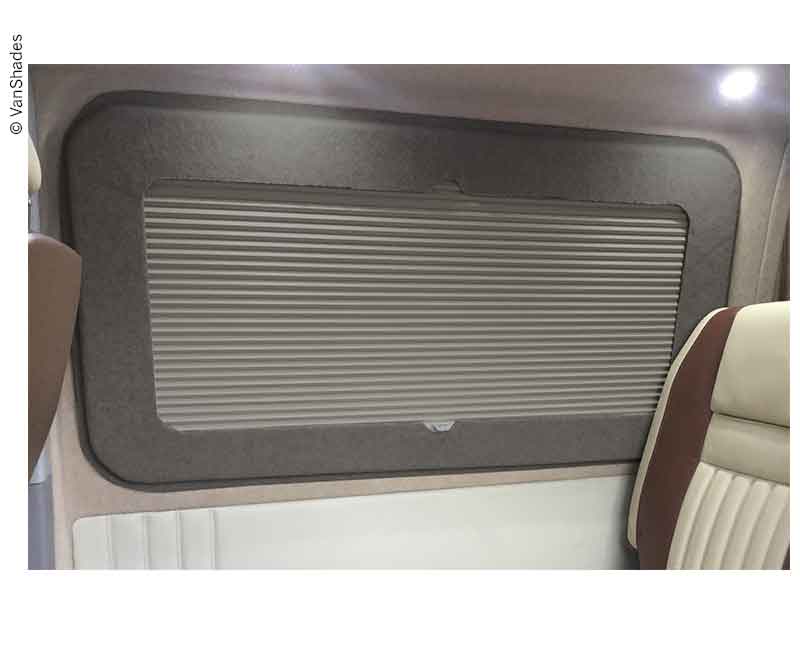 Load image into Gallery viewer, Tenda oscurante per zona giorno VW T5/T6, finestrino scorrevole lato conducente, grigio 19304
