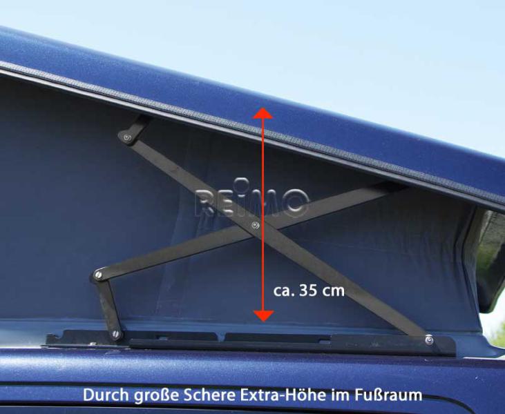 Carica immagine in Galleria Viewer, Tetto sollevabile Easy Fit T5, VW T6, p.corto, chiusura cinghia, clima soffitto 2115001C

