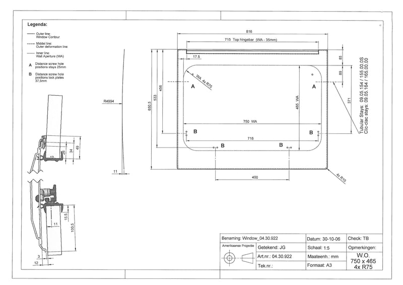 Load image into Gallery viewer, Finestra laterale apribile Ducato, Peugeot Boxer, Citroen Jumper dal 7/2006 32204
