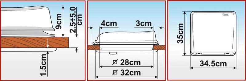 Carica immagine in Galleria Viewer, Paramotore Fiamma Vent 28x28cm con ventola da 12 Volt 36034
