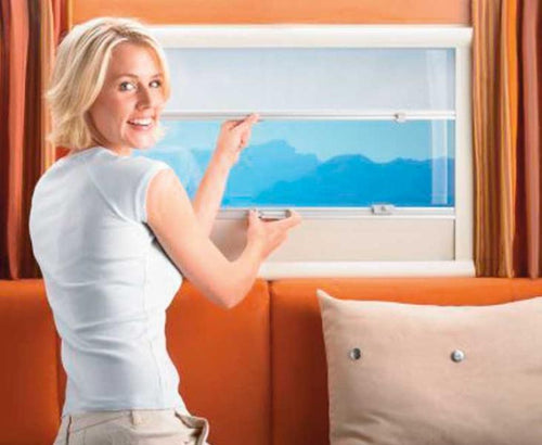 SEITZ - Mini avvolgibile a doppia cassetta 1302 Hellgau 1530 x 750 mm 37192