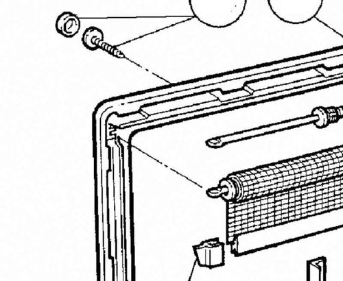 Set di fissaggio telaio interno 372241