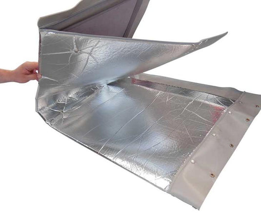Tenda termica porta scorrevole Ducato X250/290, boxer, ponticello, colore: grigio chiaro 37321