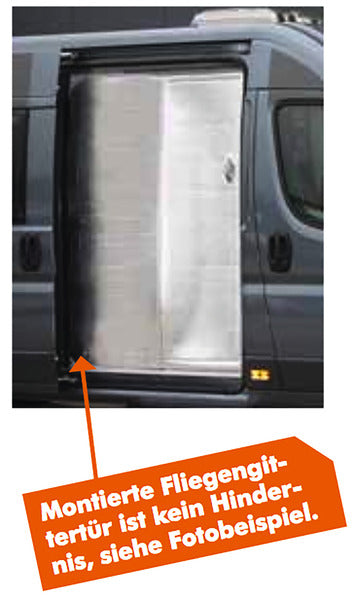 Carica immagine in Galleria Viewer, Tenda termica porta scorrevole Ducato X250/290, boxer, ponticello, colore: grigio chiaro 37321

