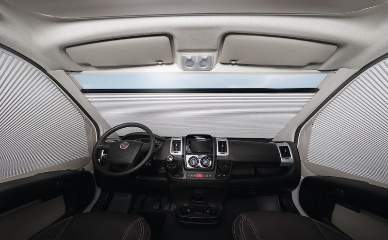 Load image into Gallery viewer, Tenda a rullo parabrezza anteriore FP300 beige per Fiat Ducato 37463
