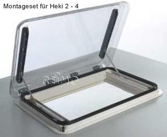 Set di montaggio Heki 2-4 per spessore del tetto 46-53 mm, blu 38074