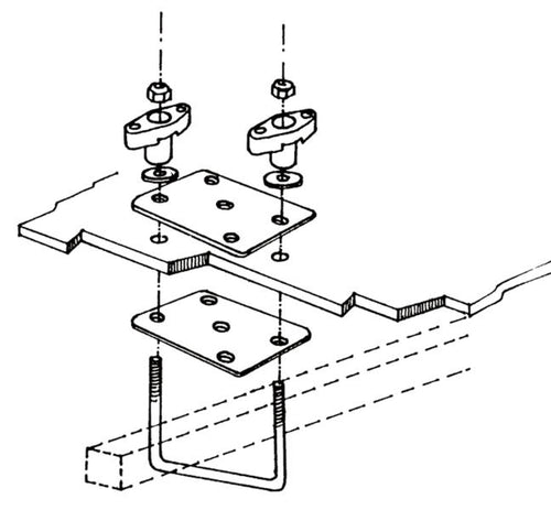 Set di fissaggio per bauletti - Portapacchi da tetto 40032