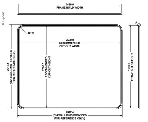 Cornice scorrevole Euro 2500x2000 410641