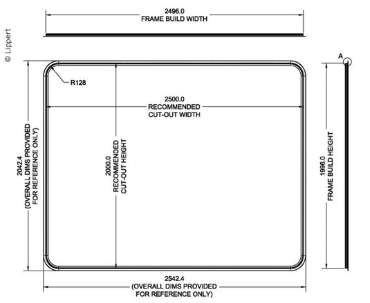 Cornice scorrevole Euro 2500x2000 410641