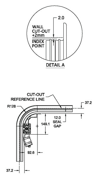 Carica immagine in Galleria Viewer, Cornice scorrevole Euro 2500x2000 410642
