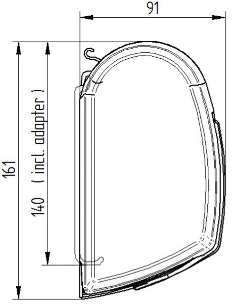 Tenda da sole a parete Thule 5200 1,9m corpo bianco, colore: grigio mistico 42600