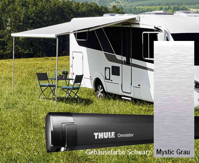 Load image into Gallery viewer, Tenda da sole a parete Thule 5200, 2,6m, involucro antracite, colore: grigio mis 42650
