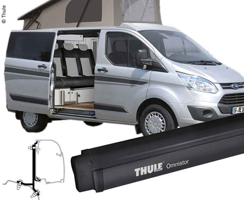 Tenda da sole Omnistor 4900 + adattatore Ford Custom 2,6m, per il lato sinistro 42671