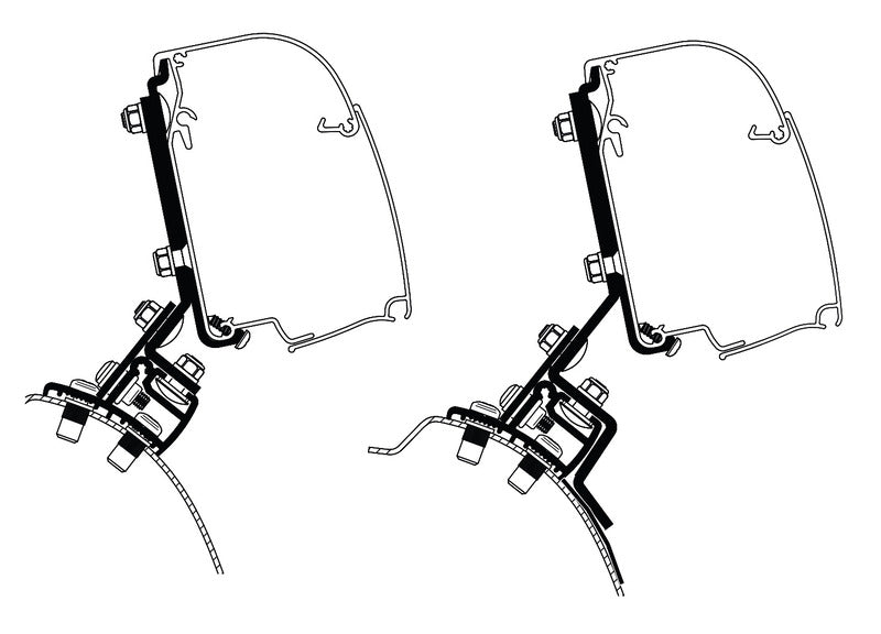 Load image into Gallery viewer, Tenda da sole Omnistor 4900 con adattatore Citroen Spacetourer 2,6m, per lato destro 42672
