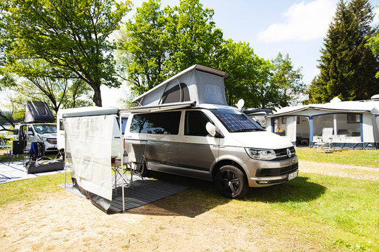 Tenda da sole Omnistor 4900 + adattatore VW T5/T6 ruota corta 2,6m, per lato destro 42674