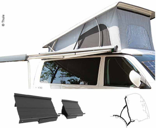 Tenda da sole Omnistor 4900 + adattatore VW T5/T6 ruota lunga 3m, per lato destro 42676