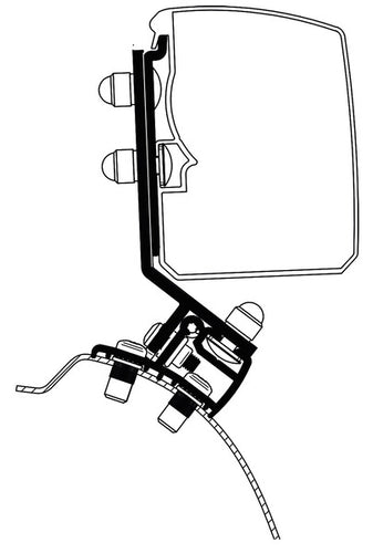 Tenda da sole Thule 3200, adattatore PSA Minivan fisso LHD 42693