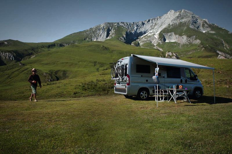 Load image into Gallery viewer, Omnistor Tenda da sole 6200 3,25m Mystic Grey, alloggiamento anodizzato 42806
