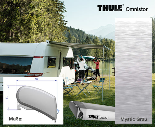 Set per tende da sole 6200, 375cm, colore tessuto Mystic Grey 428080