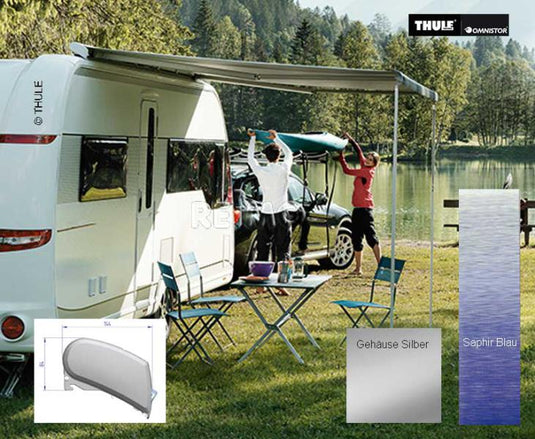 Tenda da tetto Thule 6200 lunghezza: 3,25m custodia argento 428126