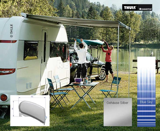 Tenda da tetto Thule 6200 lunghezza: 3,75m custodia argento 428147