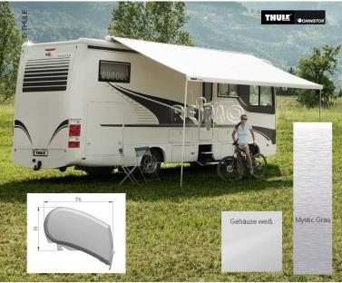 Tenda a tetto Omnistor 9200 5,5m motore 230V Mystic grey housing bianco 428255