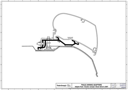 Adattatore per Omn. 6002/6900, versione piatta, Ducato 430092