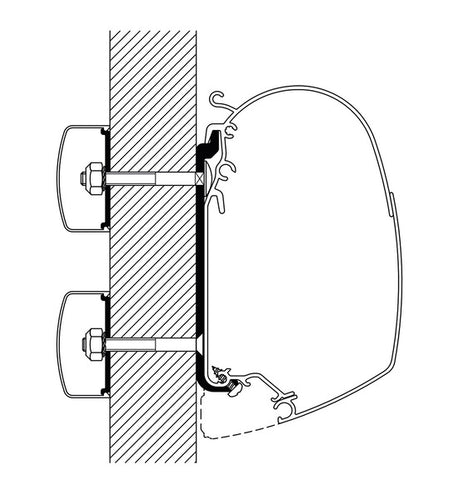 Set di adattatori piatti universali Omnistor per tende da sole Serie 5 430415