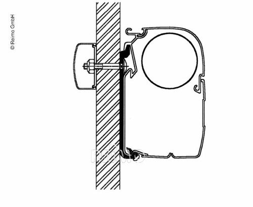 Adattatore universale Omnistor piatto Lunghezza: 4 metri per le tende da sole de 430416