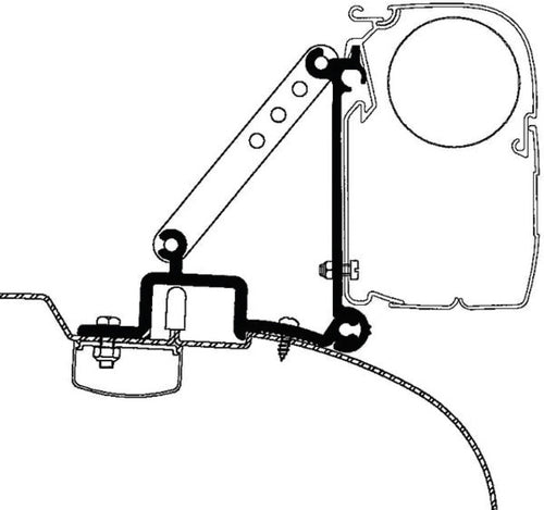 Adattatore per tende da sole Omnistor - Ducato, Boxer, Jumper 43063