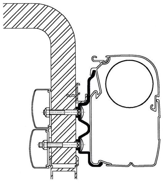 Adattatore per tende da sole Omnistor, Hymercamp99 43101